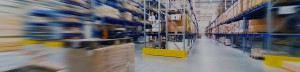 blurred image of warehouse